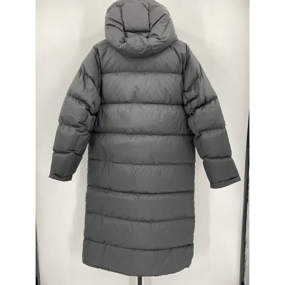 Quince Women's Responsible Down Long Puffer Jacket Black Outerwear L - Picture 3 of 3